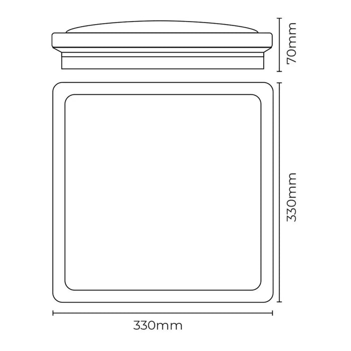 LED Flush-fitting Ceiling Light Wall Light EDM 32541 F 18 W 1820 Lm Squared Surface (4000 K) - Декорация и