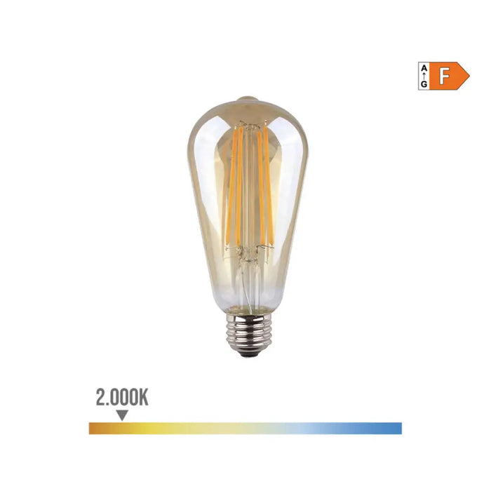LED lamp EDM 98624 F 6 W 45 W E27 500 lm 6,4 x 14,2 cm (2000 K) - Декорация и Осветление<<<Дом Градина<<<BigBuy&&&LED