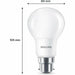 LED lamp Philips 60 W Matt Soft green F 8 W 60 W B22 3 Units (2700 K) - Декорация и Осветление<<<Дом