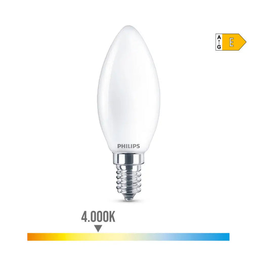 LED lamp Philips Candle E 6,5 W 60 W E14 806 lm 3,5 x 9,7 cm (4000 K) - Декорация и Осветление<<<Дом
