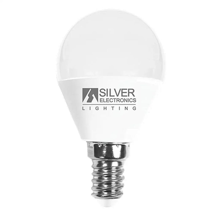 LED lamp Silver Electronics ESFERICA PEQUE E14 5000K - Декорация и Осветление<<<Дом Градина<<<BigBuy&&&LED