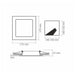 LED LAMP VLE-DLBS-124 DOWNLIGHT SQ 12W/4K/WH VIDEX - Диодни тела за бита<<<Източници на светлина<<<AmperelB2B