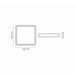 LED LAMP VLE-DLSS-184 SURFACE FRAME SQ 18W/4K/WH VIDEX - Диодни тела за бита<<<Източници на светлина<<<AmperelB2B