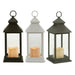 LED Lantern Gift Decor White Black Crystal Plastic 13,5 x 34,5 x 13,5 cm (12 Units) - Декорация и Осветление<<<Дом