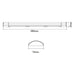 LED LINEAR FLUID 18W 4000K 1836LM 60CM VITO FIT-A - Линейни осветителни тела<<<Външно