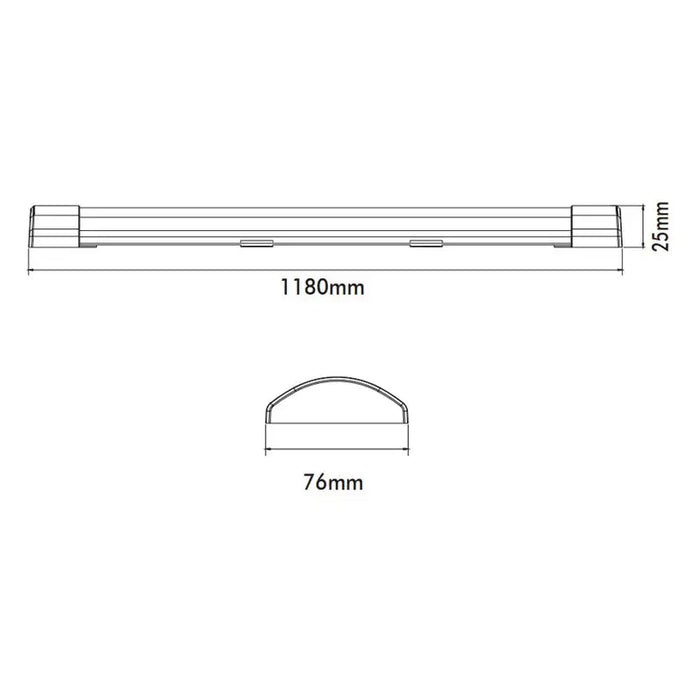 LED LINEAR FLUID 36W 4000K 3672LM 120CM VITO FIT-A - Линейни осветителни тела<<<Външно