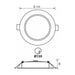 LED MOON 12W 3000K-4000K-6400K IP54 CIRCLE FOR BUILT-IN VIVALUX VERA - Луни<<<Вътрешно