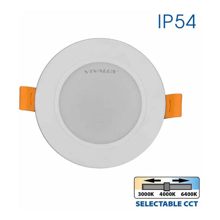 LED MOON 5W 3000K-4000K-6400K IP54 CIRCLE FOR BUILT-IN VIVALUX VERA - Луни<<<Вътрешно