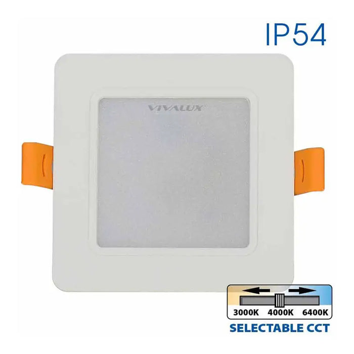 LED MOON 5W 3000K-4000K-6400K IP54 SQUARE FOR BUILT-IN VIVALUX KAPI - Луни<<<Вътрешно