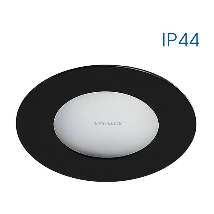 LED MOON FOR BUILT-IN 2W 4000K 150LM IP44 BLACK VIVALUX OLI - Луни<<<Вътрешно