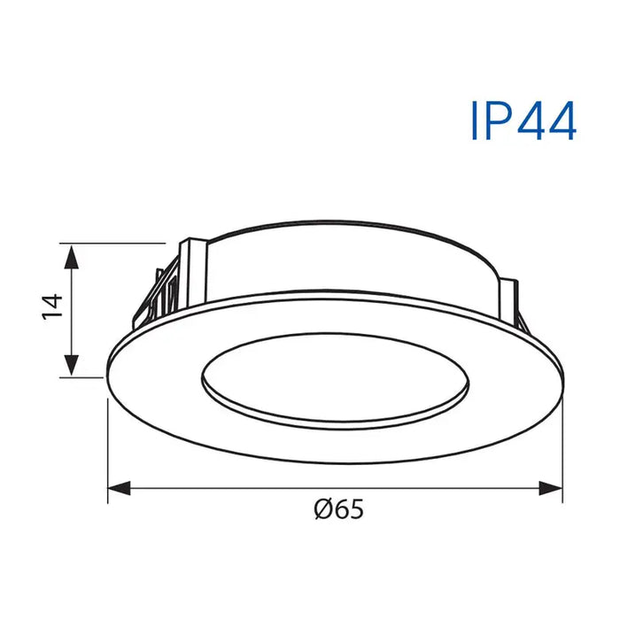 LED MOON FOR BUILT-IN 2W 4000K 150LM IP44 WHITE VIVALUX OLI - Луни<<<Вътрешно