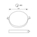 LED PANEL CIRCLE 18W F120 4000K 1800LM VIVALUX RONDO - Led панели<<<Вътрешно осветление<<<Осветление<<<Praktiker&&&Led