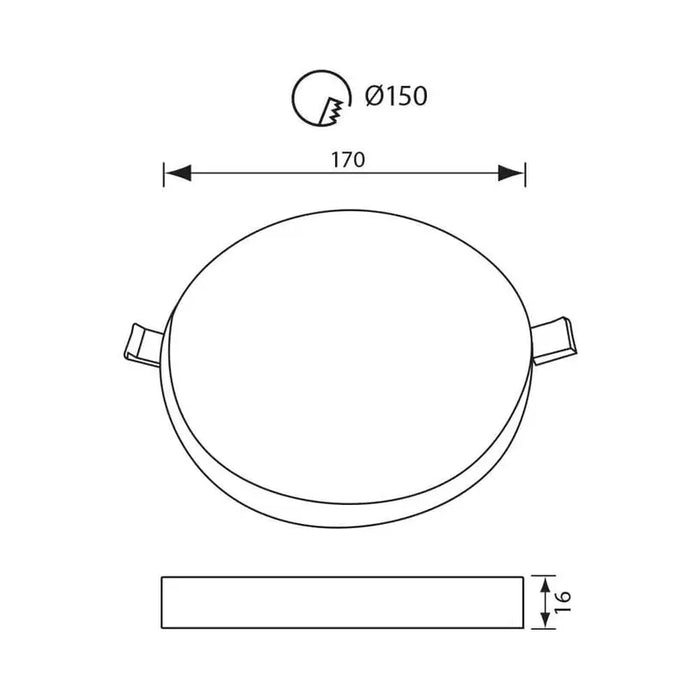 LED PANEL CIRCLE 24W F170 4000K 2400LM VIVALUX RONDO - Led панели<<<Вътрешно осветление<<<Осветление<<<Praktiker&&&Led
