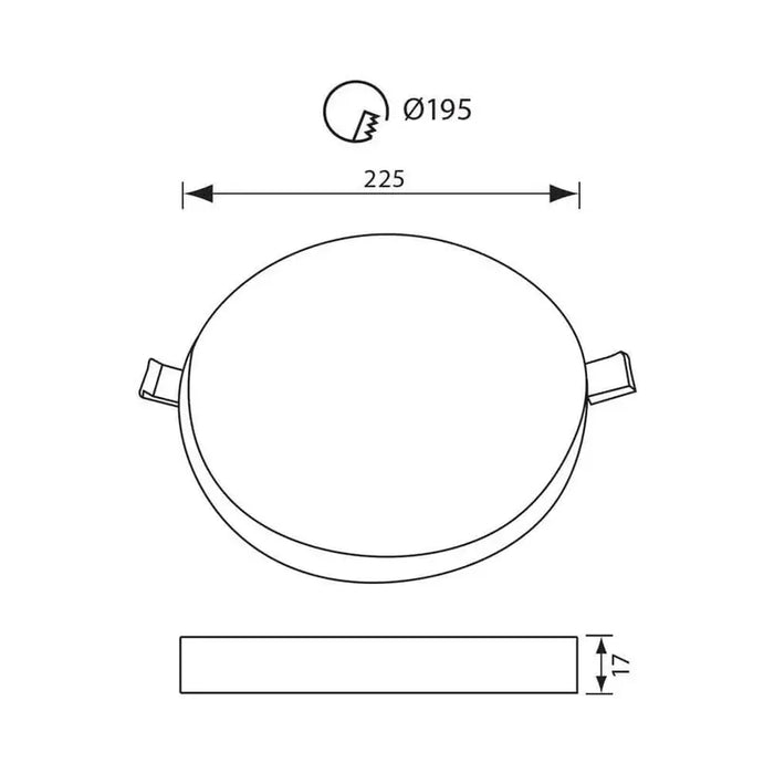 LED PANEL CIRCLE 36W F225 4000K 3600LM VIVALUX RONDO - Led панели<<<Вътрешно осветление<<<Осветление<<<Praktiker&&&Led