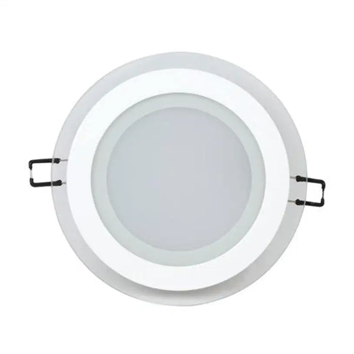 LED PANEL ROUND GLASS 12W SMD 4200K Ф160MM HOROZ CLARA - Led панели<<<Вътрешно