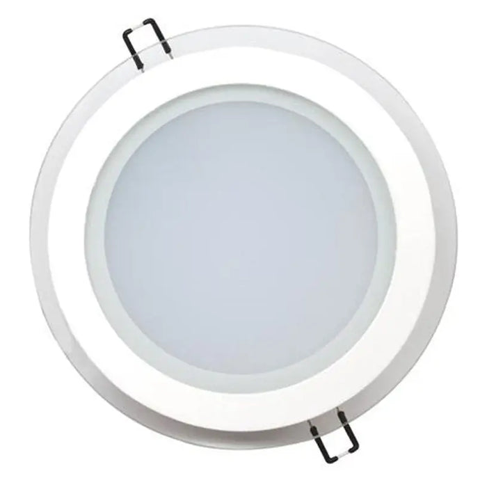 LED PANEL ROUND GLASS 15W SMD 4200K Ф200MM HOROZ CLARA - Led панели<<<Вътрешно
