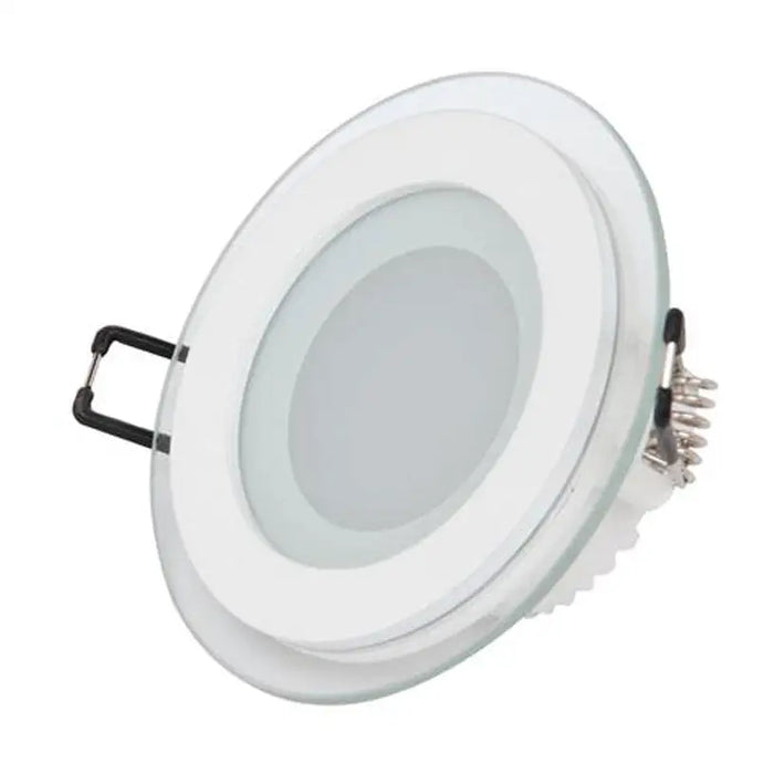 LED PANEL ROUND GLASS 6W SMD 4200K Ф96MM HOROZ CLARA - Led панели<<<Вътрешно осветление<<<Осветление<<<Praktiker&&&Led