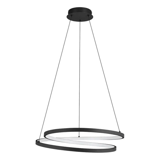 LED PENDANT 37W 3000K 4800LM BLACK EGLO RUOTALE - Пендели<<<Вътрешно