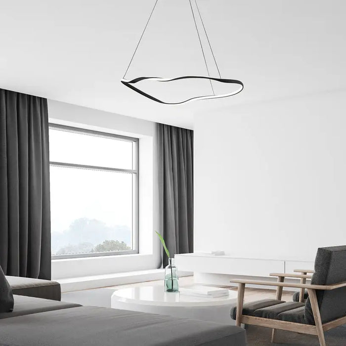 LED PENDANT 40W 4000K 2070LM BLACK RABALUX MIROSSI - Пендели<<<Вътрешно