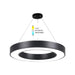 LED PENDANT 45W 3000-6000K 3600LM WITH KEY BLACK VITO FINESSE - Пендели<<<Вътрешно