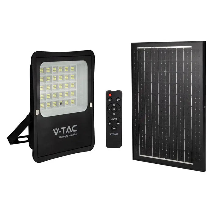 LED SOLAR FLOODLIGHT 20W 6400K 2400LM V-TAC - Соларни прожектори<<<Външно осветление<<<Осветление<<<Praktiker
