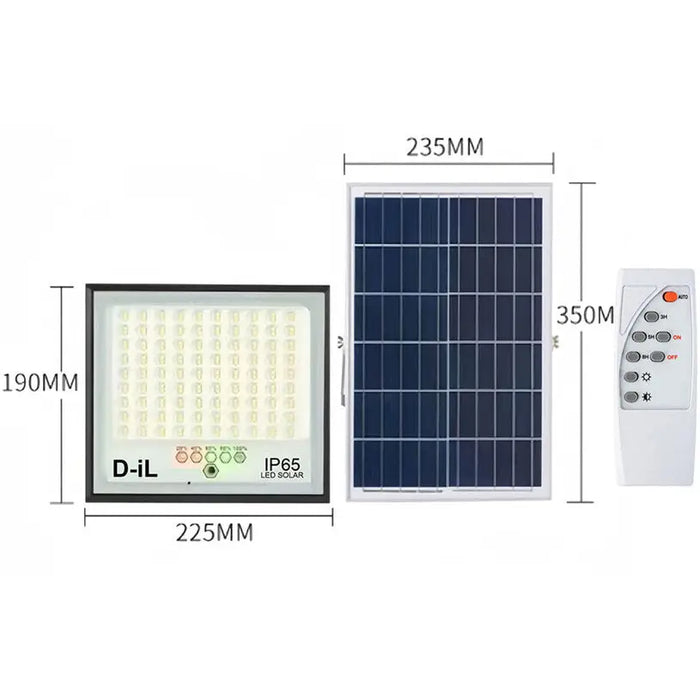 LED SOLAR FLOODLIGHT 8W 6000K IP65 WITH REMOTE D-IL - Соларни прожектори<<<Външно осветление<<<Осветление<<<Praktiker