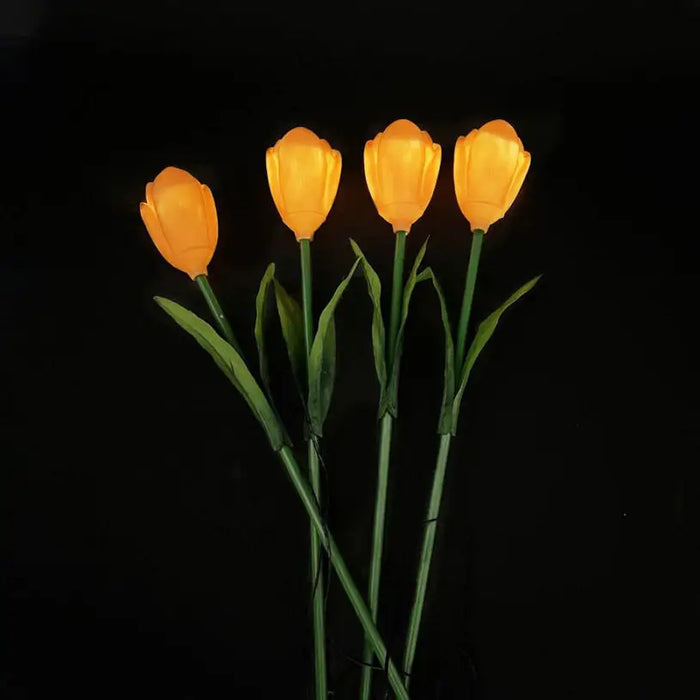 LED SOLAR LAMP 0.36W IP44 4 PIECES IN A SET LIGHTEX TULIPS - Соларни лампи<<<Външно