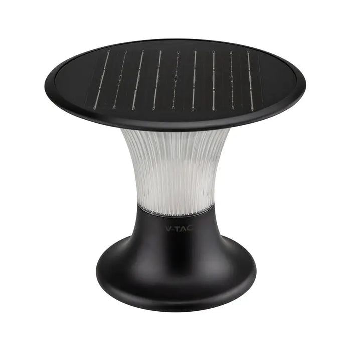 LED SOLAR LAMP 15W 4000-6000K 1900LM IP65 BLACK V-TAC - Соларни лампи<<<Външно