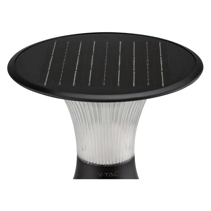 LED SOLAR LAMP 15W 4000-6000K 1900LM IP65 BLACK V-TAC - Соларни лампи<<<Външно