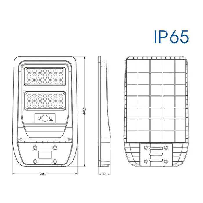 LED SOLAR STREET LAMP 50W 6400K IP65 VIVALUX REX - Улично осветление<<<Външно осветление<<<Осветление<<<Praktiker