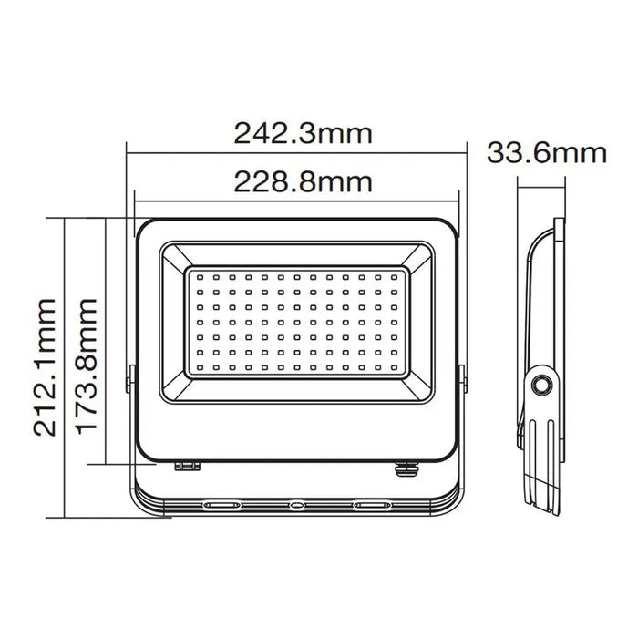 LED SPOTLIGHT 100W 6000K IP65 VITO SAVA - Прожектори<<<Външно осветление<<<Осветление<<<Praktiker