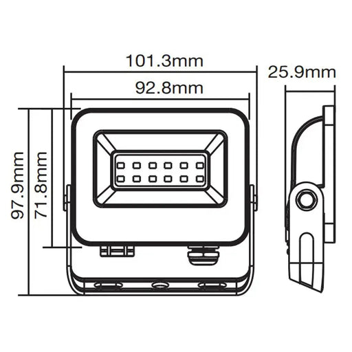 LED SPOTLIGHT 10W 4000K IP65 VITO SAVA - Прожектори<<<Външно осветление<<<Осветление<<<Praktiker