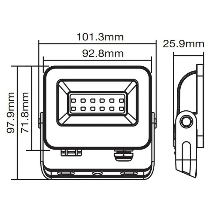 LED SPOTLIGHT 10W 4000K IP65 VITO SAVA - Прожектори<<<Външно осветление<<<Осветление<<<Praktiker