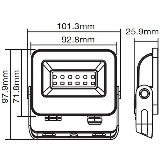 LED SPOTLIGHT 10W GREEN IP65 VITO SAVA - Прожектори<<<Външно осветление<<<Осветление<<<Praktiker