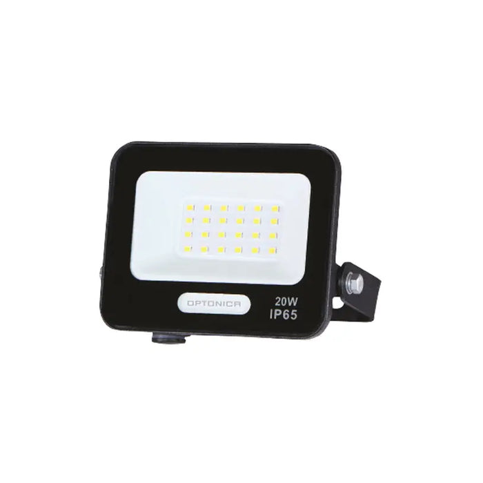 LED SPOTLIGHT 20W 6000K IP65 BLACK WITH CABLE 15CM OPTONICA - Прожектори<<<Външно осветление<<<Осветление<<<Praktiker