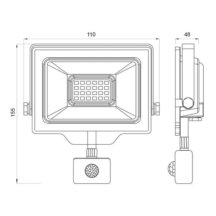 LED SPOTLIGHT 20W 6400K IP44 VIVALUX SHIFT - Прожектори<<<Външно осветление<<<Осветление<<<Praktiker