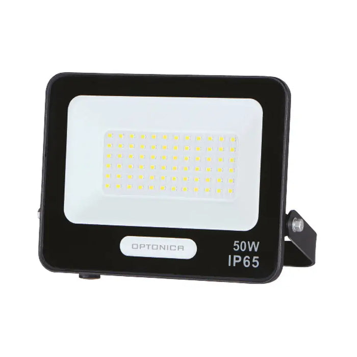 LED SPOTLIGHT 50W 6000K IP65 BLACK WITH CABLE 15CM OPTONICA - Прожектори<<<Външно осветление<<<Осветление<<<Praktiker