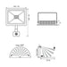 LED SPOTLIGHT WITH SENSOR 20W 6400K 1600LM IP44 VIVALUX NYX - Прожектори<<<Външно осветление<<<Осветление<<<Praktiker