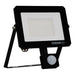 LED SPOTLIGHT WITH SENSOR 30W 2700LM 6500K IP65 BLACK OSRAM FL LUX - Прожектори<<<Външно
