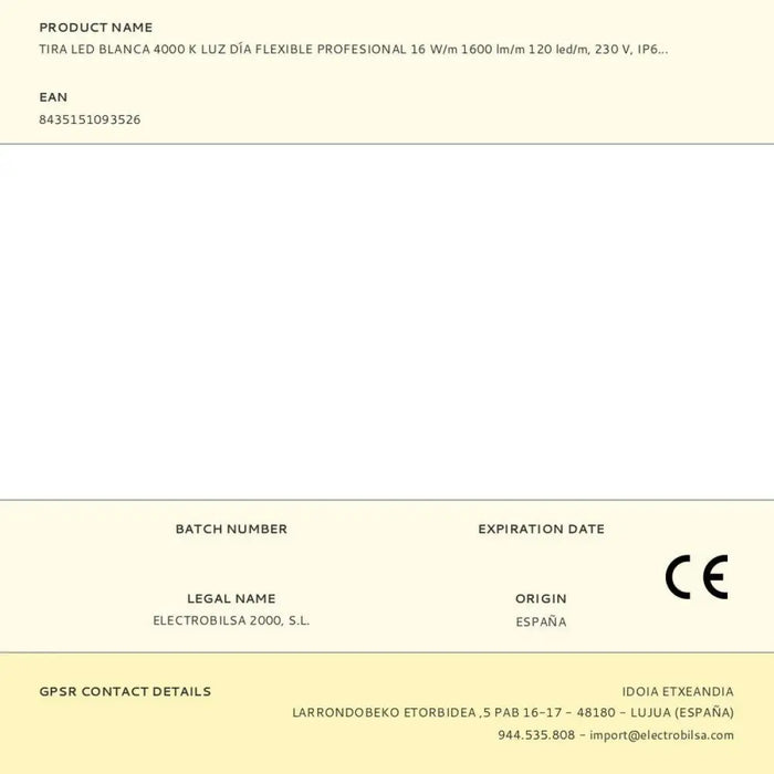 LED strips Fbright White 4000 K 16,5 w 50 m Cold light 1600 lm - Декорация и Осветление<<<Дом Градина<<<BigBuy&&&LED