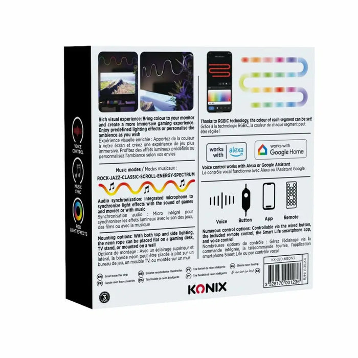 LED strips KONIX SMART 3 m Multicolour - Декорация и Осветление<<<Дом Градина<<<BigBuy&&&LED Осветление<<<Декорация и
