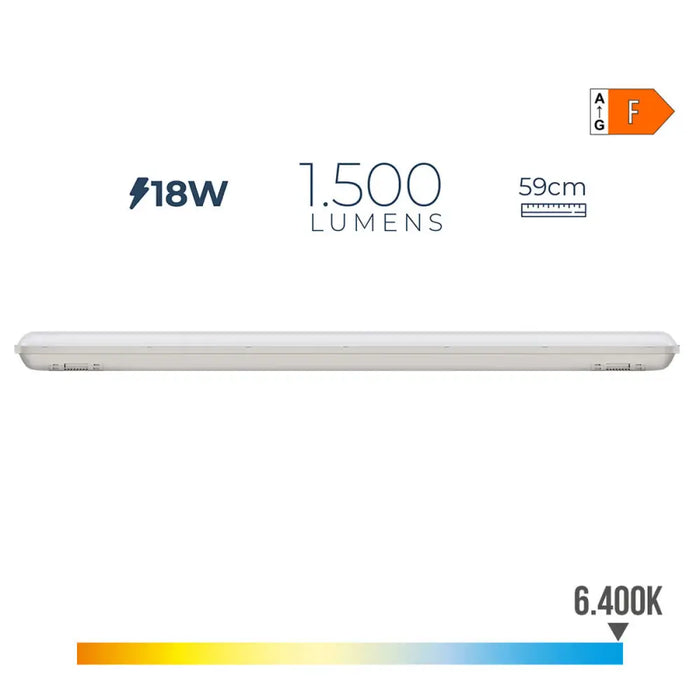 LED Tube EDM 31410 A F 18 W 1500 lm (6500 K) (6400 K) - Декорация и Осветление<<<Дом Градина<<<BigBuy&&&LED