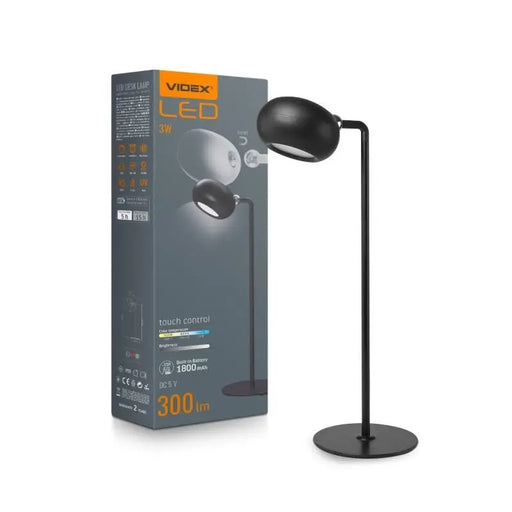 LED USB DESK LAMP WITH MAGNET VLE-TF18B VIDEX - Диодни тела за бита<<<Източници на светлина<<<AmperelB2B