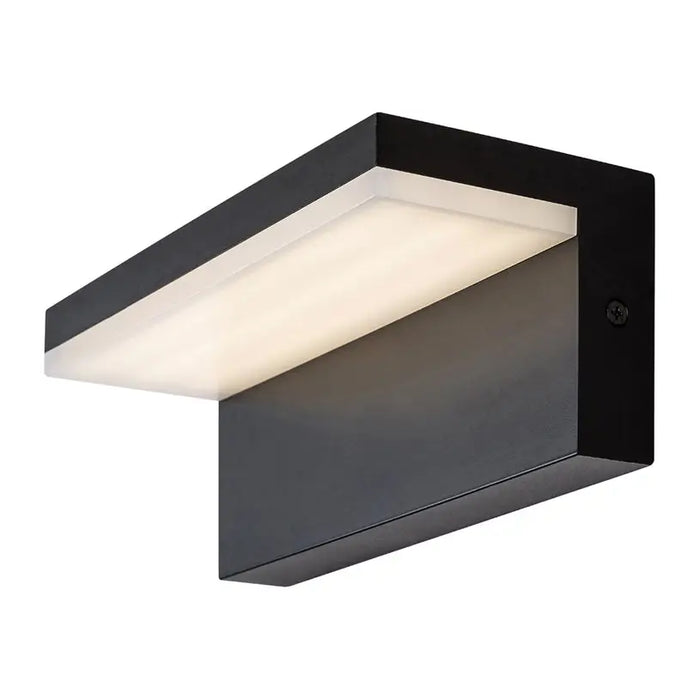LED WALL LIGHT 10W 4000K IP54 BLACK RABALUX ZARAGOZA - Градински фенери<<<Външно