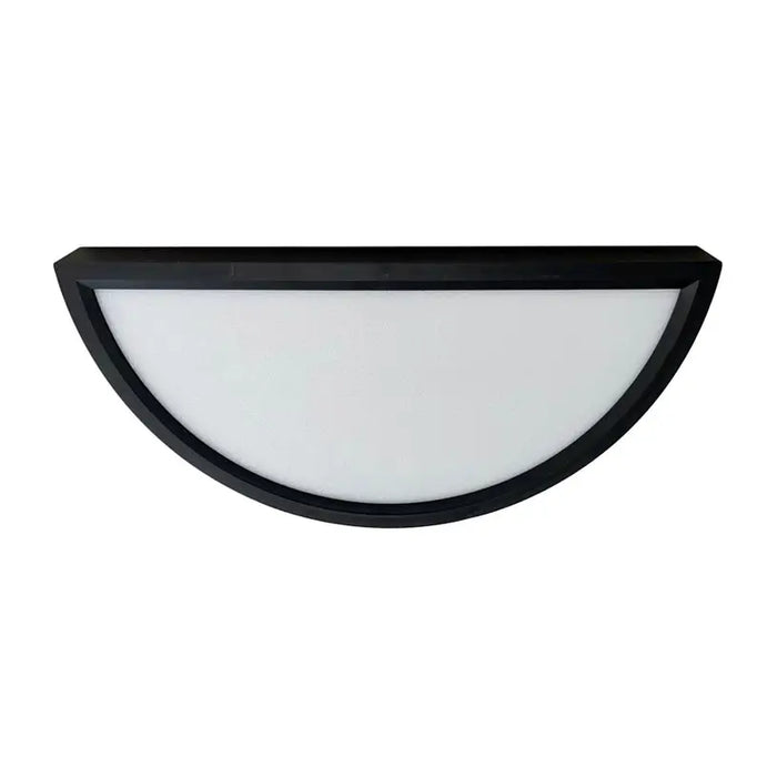 LED WALL LIGHT 18W BLACK WITH KEY D-IL HALF CIRCLE - Влагозащитени осветителни тела<<<Външно