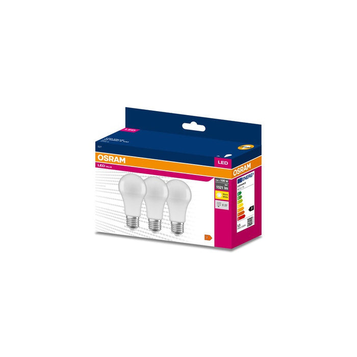 PACK OF 3 LED LAMPS VALUE CLA100 13W/830 E27 LEDVANCE