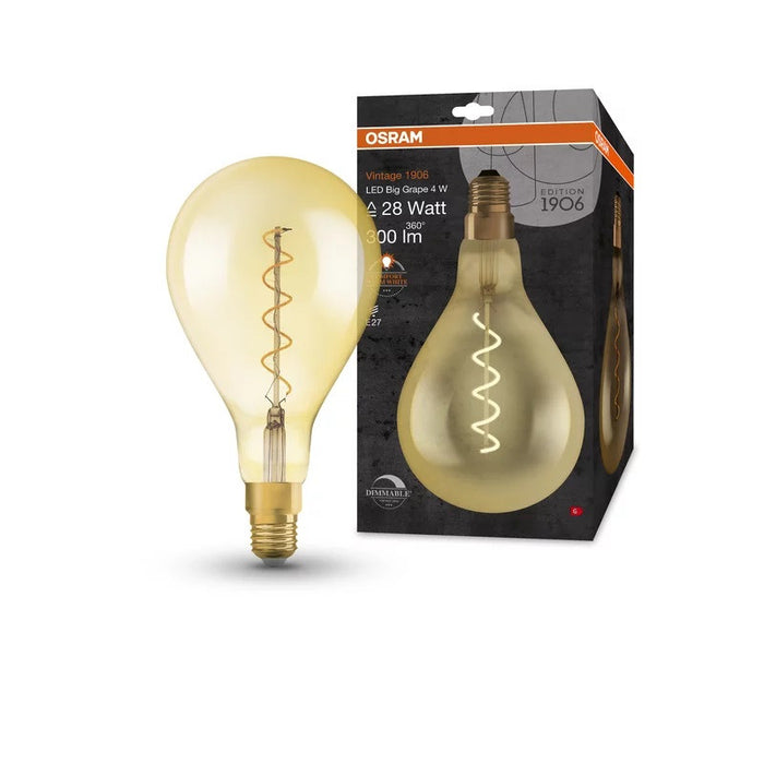 LED LAMP VINTAGE 1906 LED DIM CL A160 GOLD28 4W/820 E27 LEDVANCE