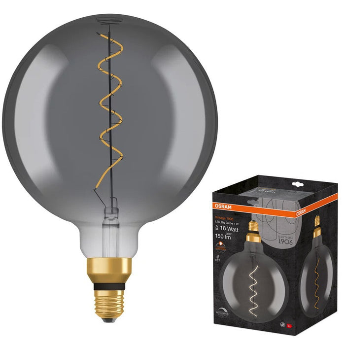 LED LAMP VINTAGE 1906 LED DIM CL GLOBE200 SMOKE16 4W/818 E27 LEDVANCE