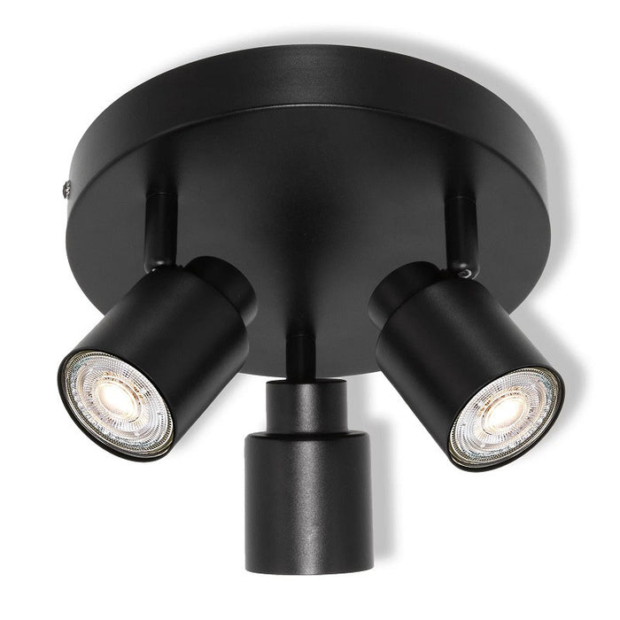 LED SPOT 3XGU10 ROUND BLACK OSRAM PRIMAL