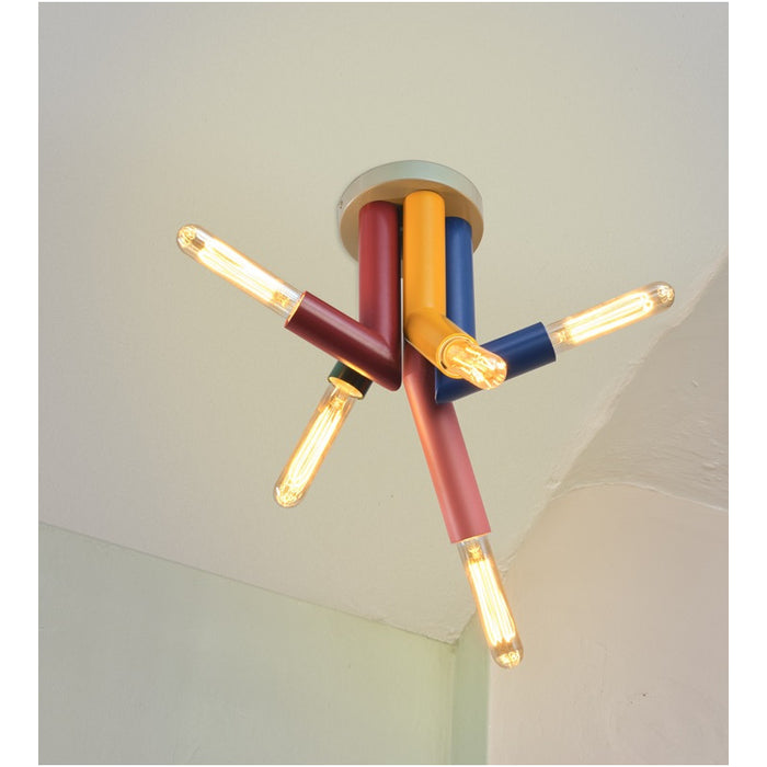 LED LAMP WITH FIVE SOCKETS DECOR STRAW CEILING 5XE27 LEDVANCE